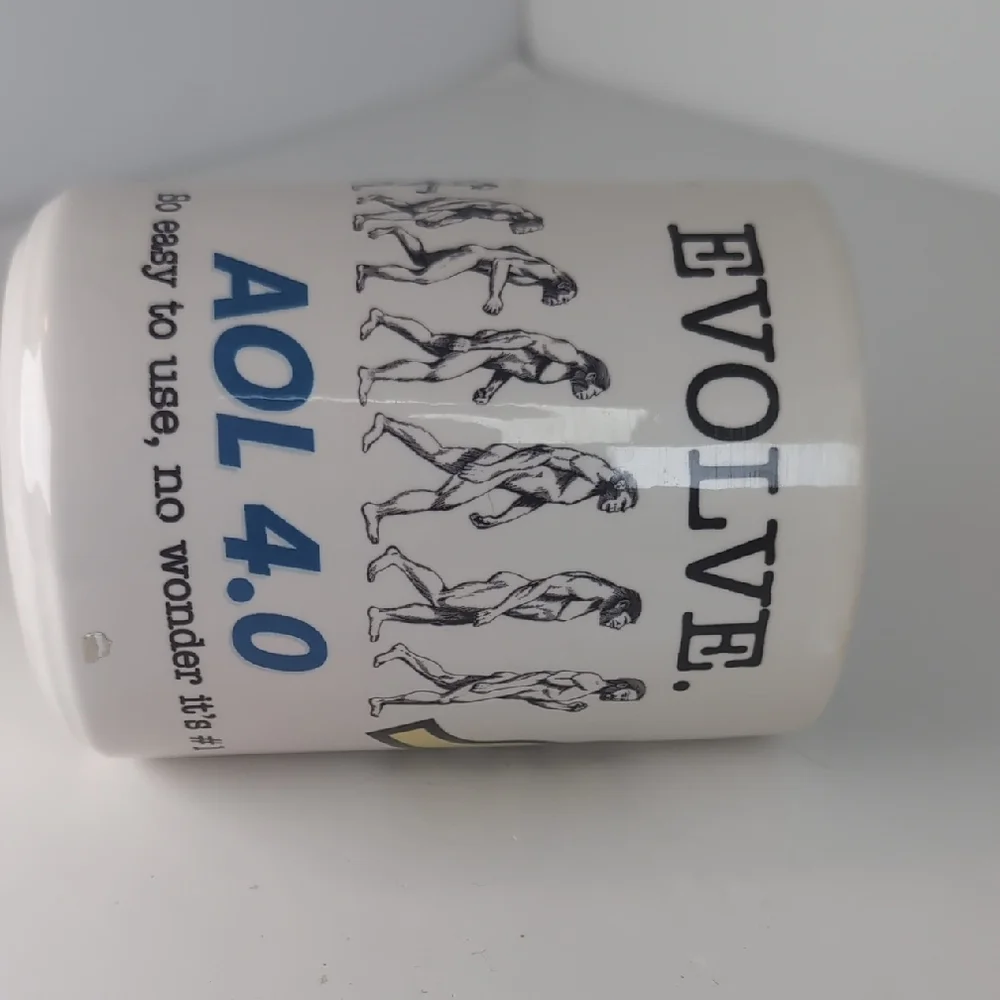 White AOL 4.0 Y2K Mug